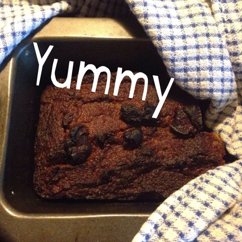 We trialled the yummy banana bread recipe We trialled the yummy banana bread recipe